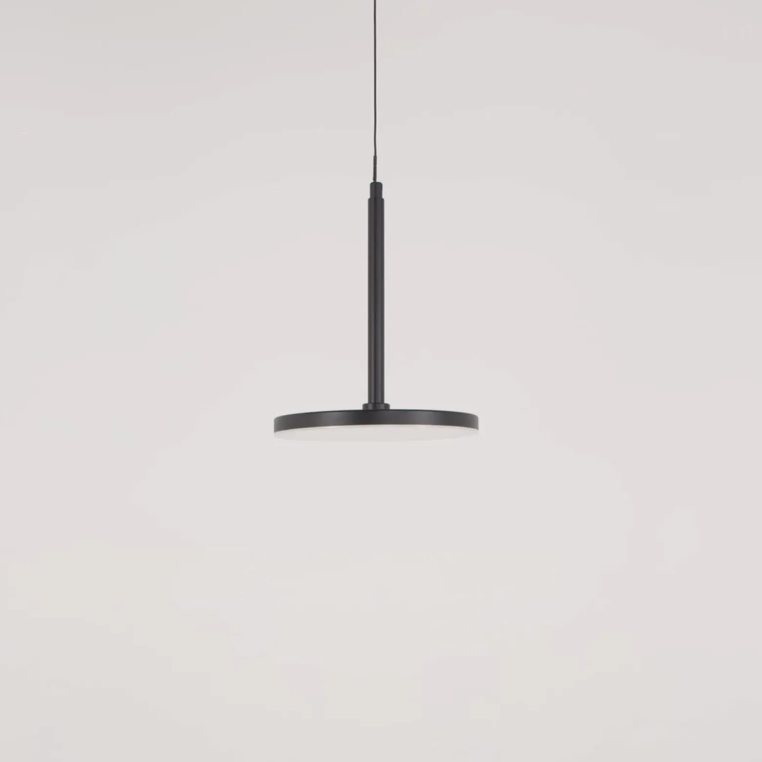 Maytoni lámpara colgante LED Plato, negra, Ø 18,5 cm, aluminio