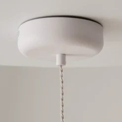 Maytoni Lámpara colgante LED Spirito, blanco, cristal/metal, Ø 26 cm