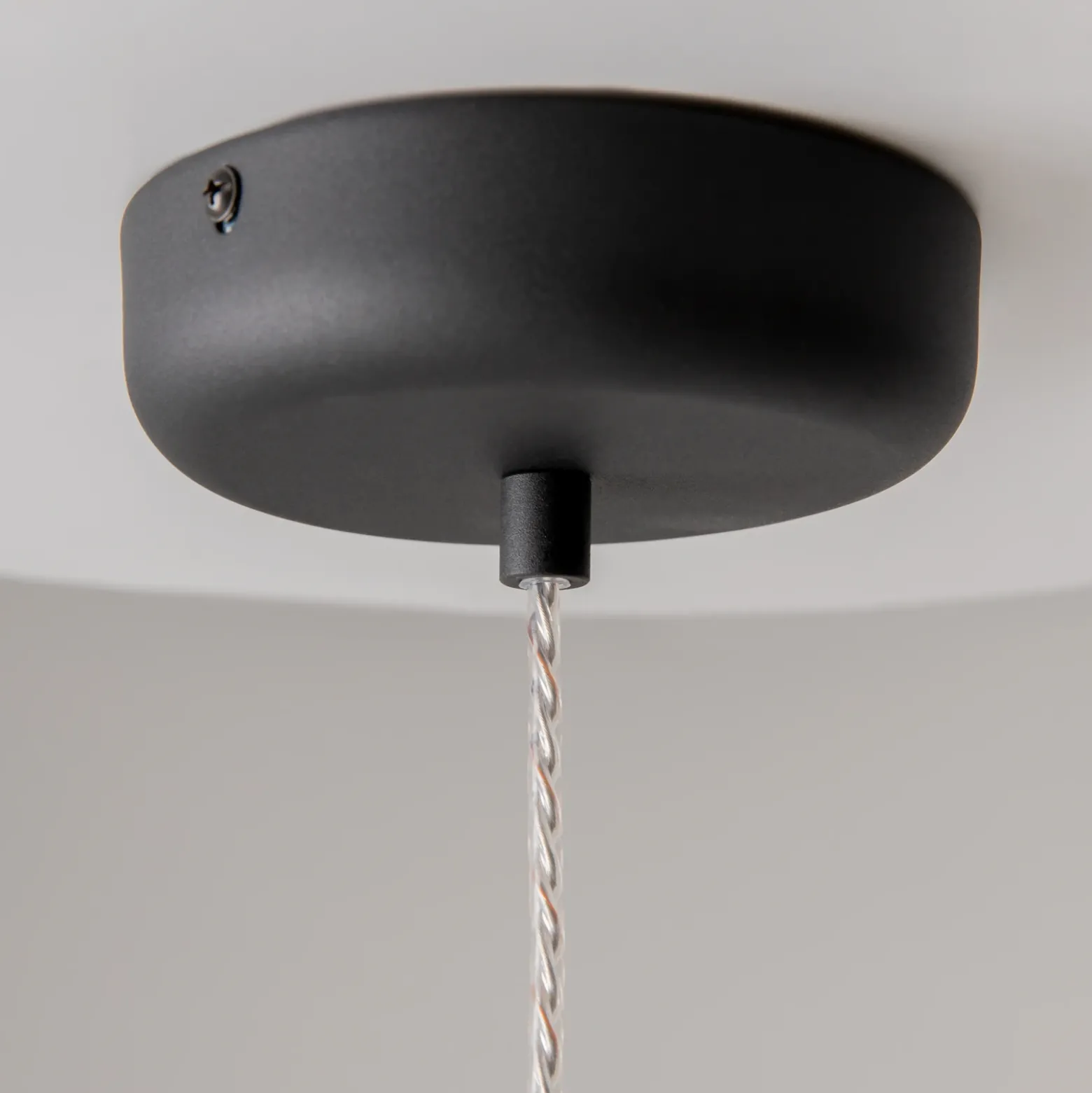 Maytoni Lámpara colgante LED Spirito, gris humo, cristal, Ø 26 cm