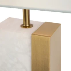 Maytoni lámpara de mesa Bianco blanco altura 67,5 cm textil/alabastro