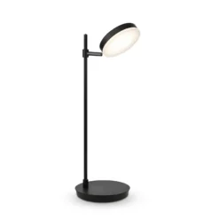 Maytoni lámpara de mesa LED Fad, negra, metal 47 cm regulable