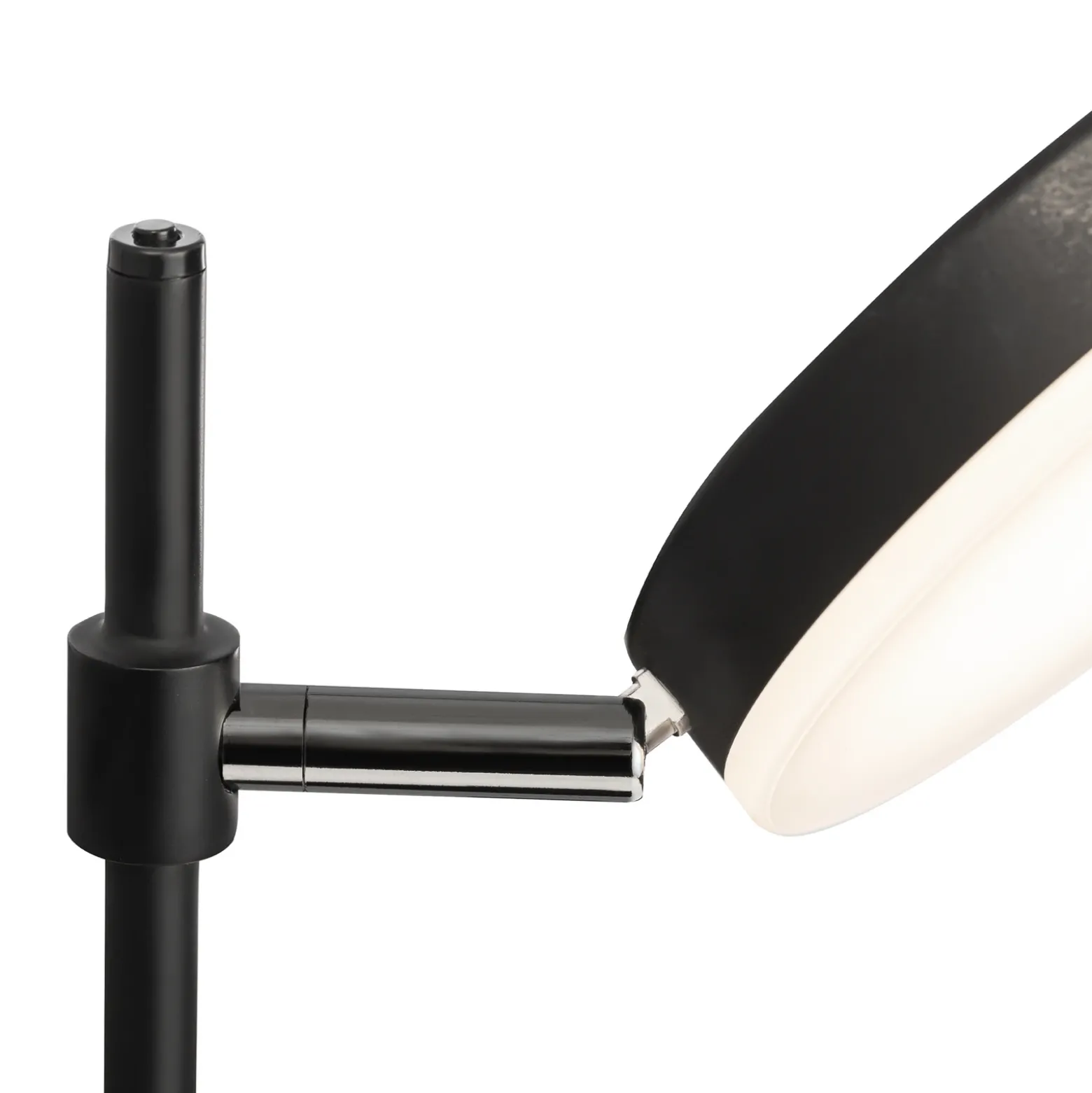 Maytoni lámpara de mesa LED Fad, negra, metal 47 cm regulable