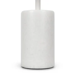Maytoni lámpara de mesa LED Kyoto, blanca, altura 46 cm, mármol