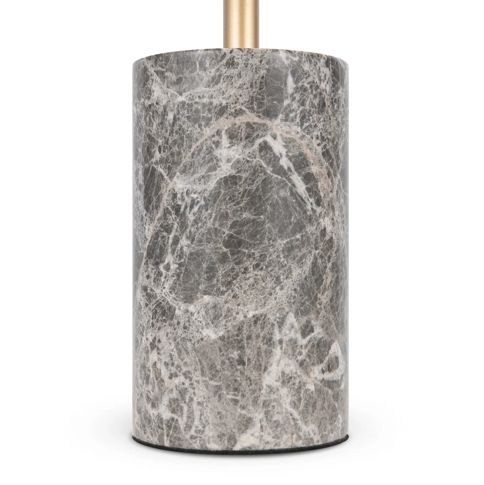 Maytoni lámpara de mesa LED Kyoto, gris, altura 46 cm, mármol