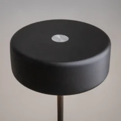 Maytoni Lámpara de mesa LED recargable AI Collaboration, aluminio, negro