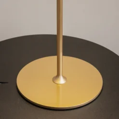 Maytoni Lámpara de mesa LED recargable AI Collaboration, aluminio, dorado