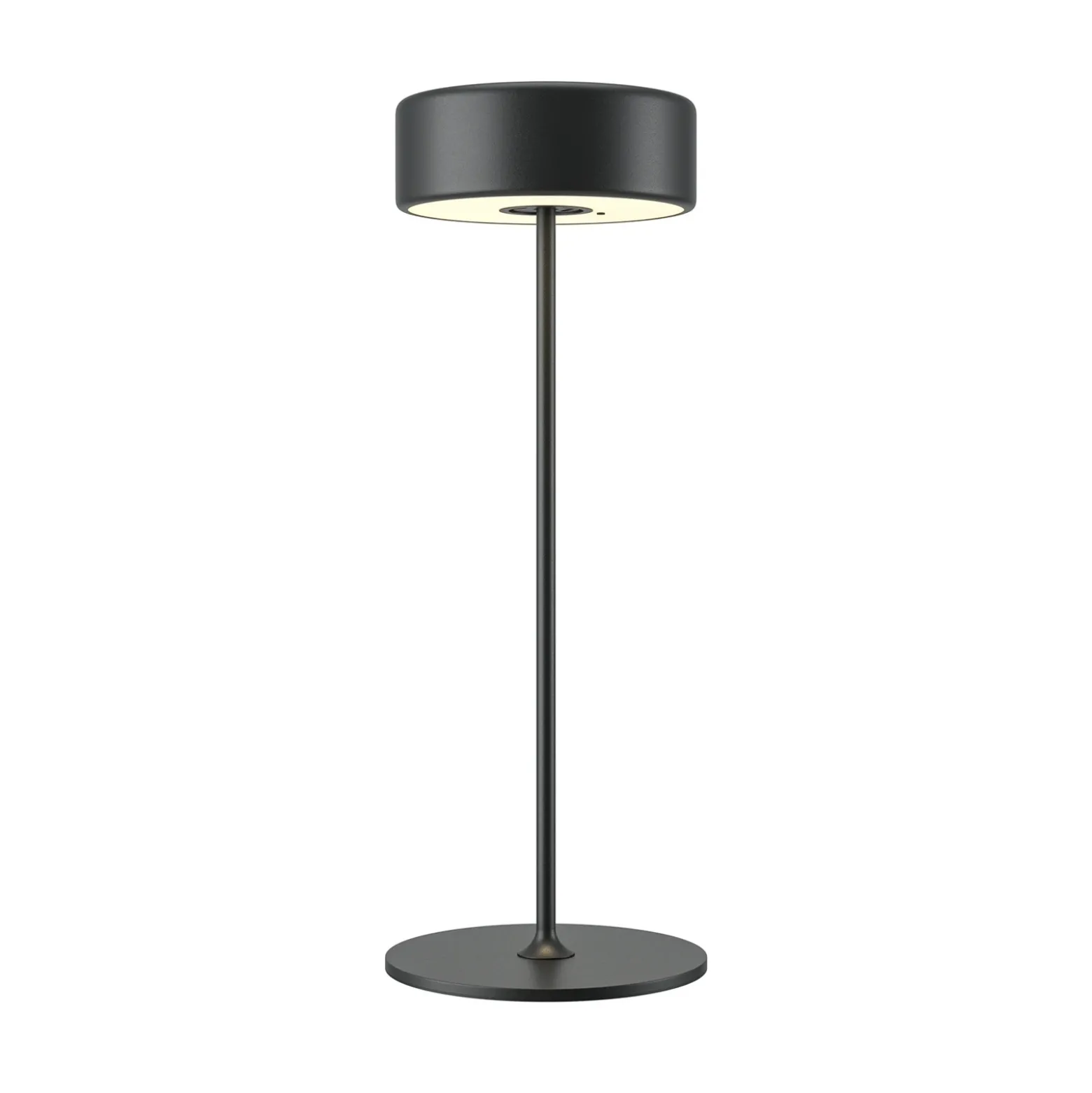 Maytoni Lámpara de mesa LED recargable AI Collaboration, aluminio, negro