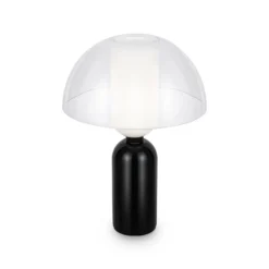 Maytoni Lámpara de mesa Memory, negra, altura 42 cm, cerámica