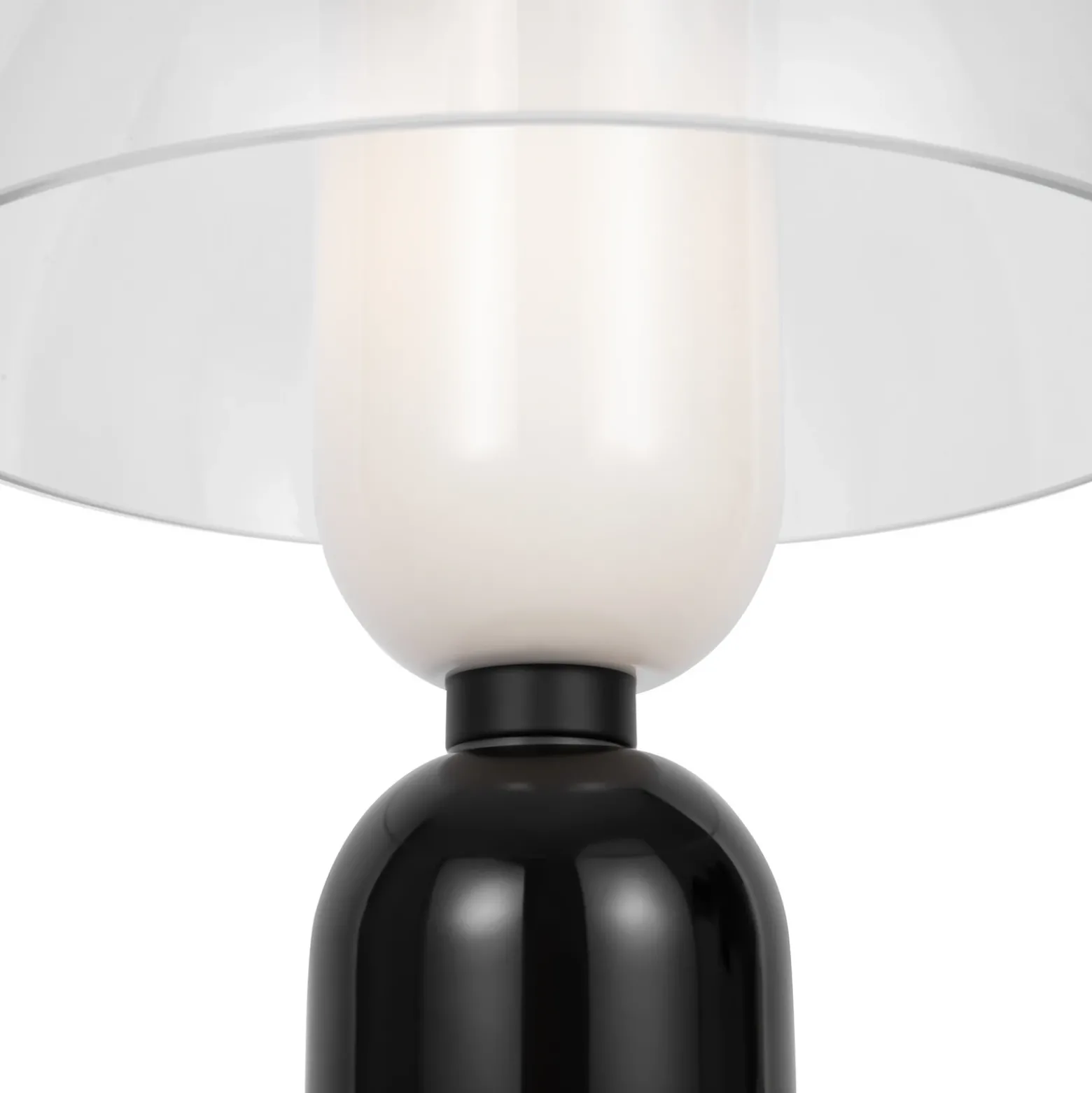 Maytoni Lámpara de mesa Memory, negra, altura 42 cm, cerámica