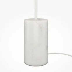 Maytoni lámpara de pie LED Kyoto, blanca, altura 145 cm, mármol