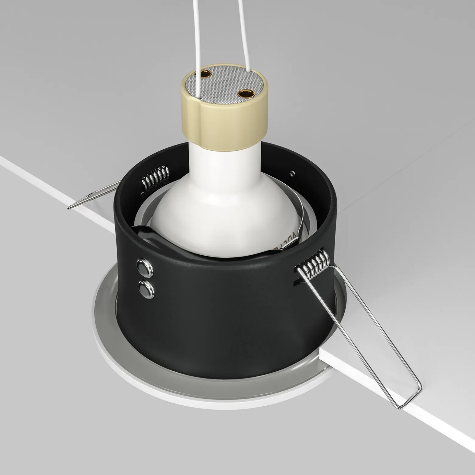 Maytoni lámpara de techo empotrable Zoom blanco Ø 8,5 cm aluminio IP65 GU10