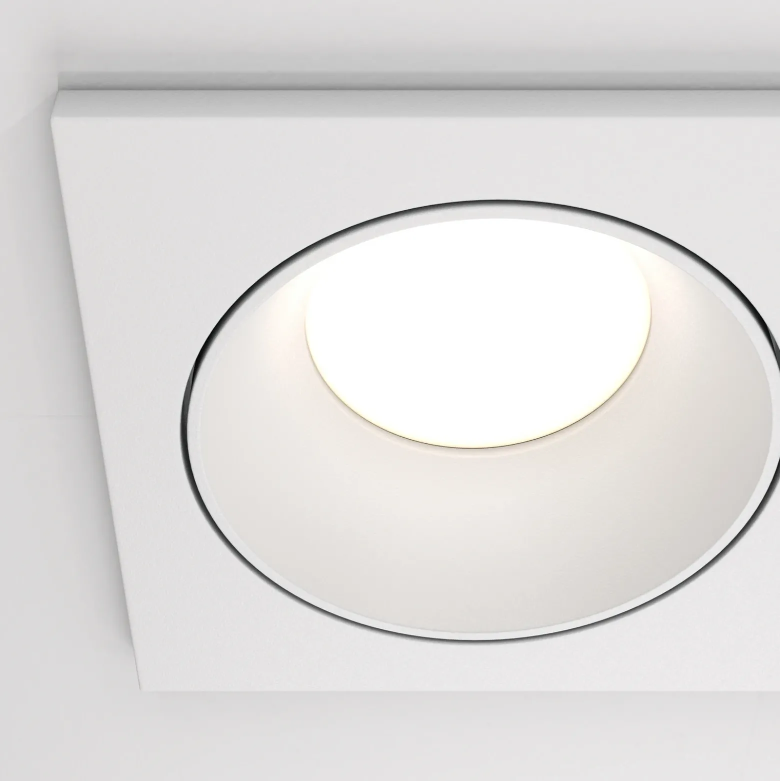 Maytoni lámpara de techo empotrable Zoom blanco 17 x 9 cm 2 luces IP65