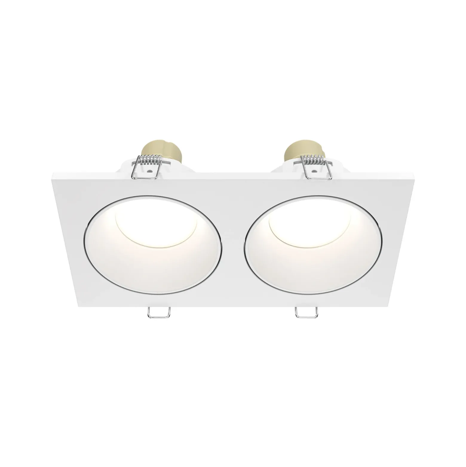 Maytoni lámpara de techo empotrable Zoom blanco 17 x 9 cm 2 luces IP65