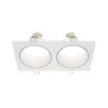 Maytoni lámpara de techo empotrable Zoom blanco 17 x 9 cm 2 luces IP65