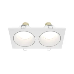 Maytoni lámpara de techo empotrable Zoom blanco 17 x 9 cm 2 luces IP65