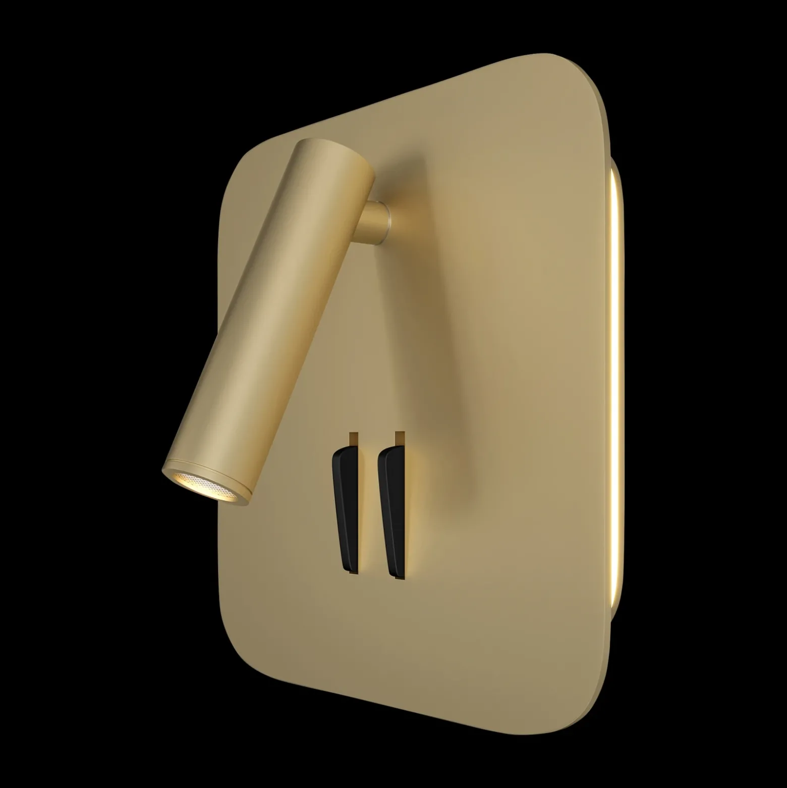 Maytoni los 176 aplique LED, 3.000K, angular, oro