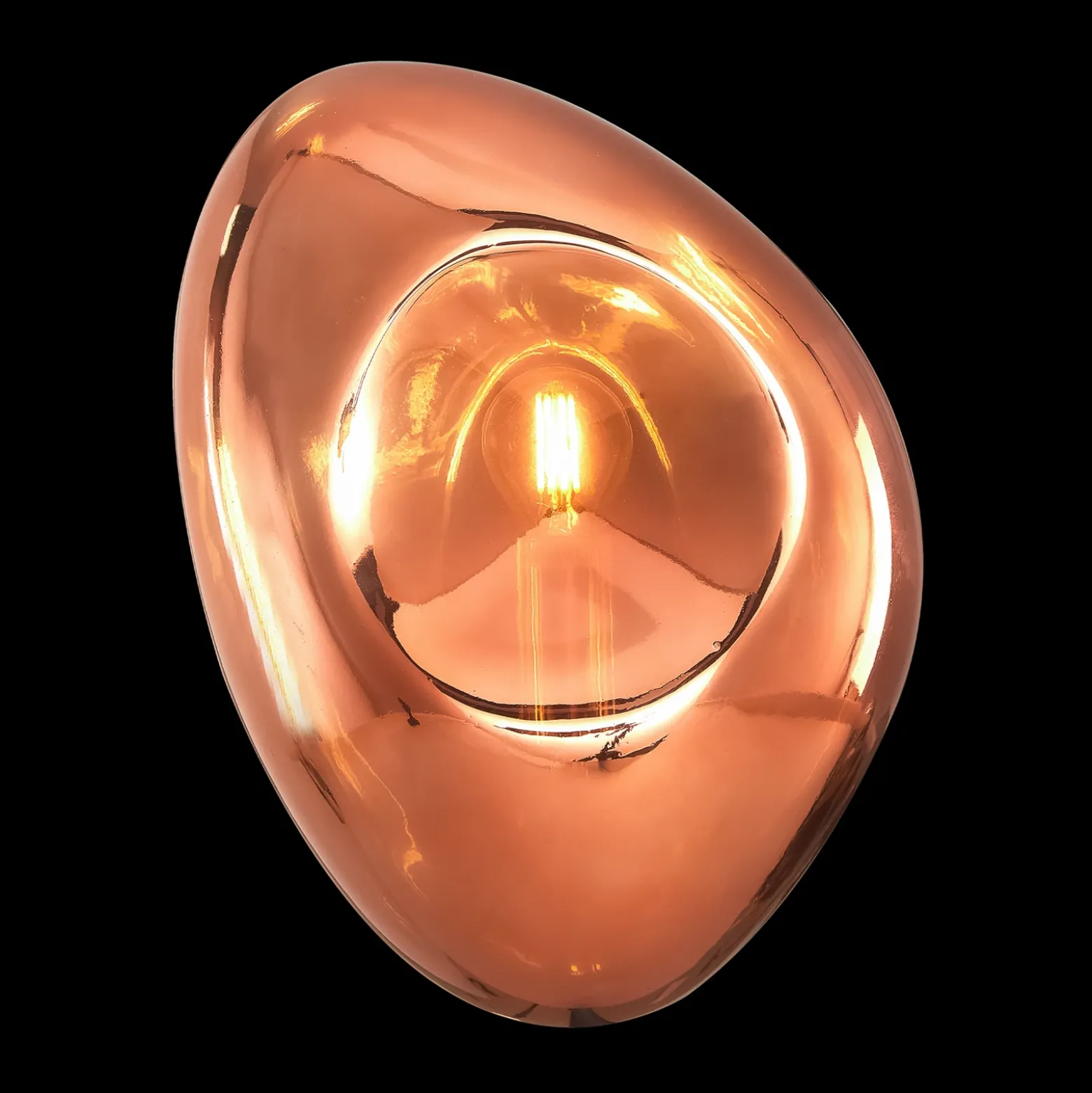 Maytoni Mabell aplique de vidrio, cobre