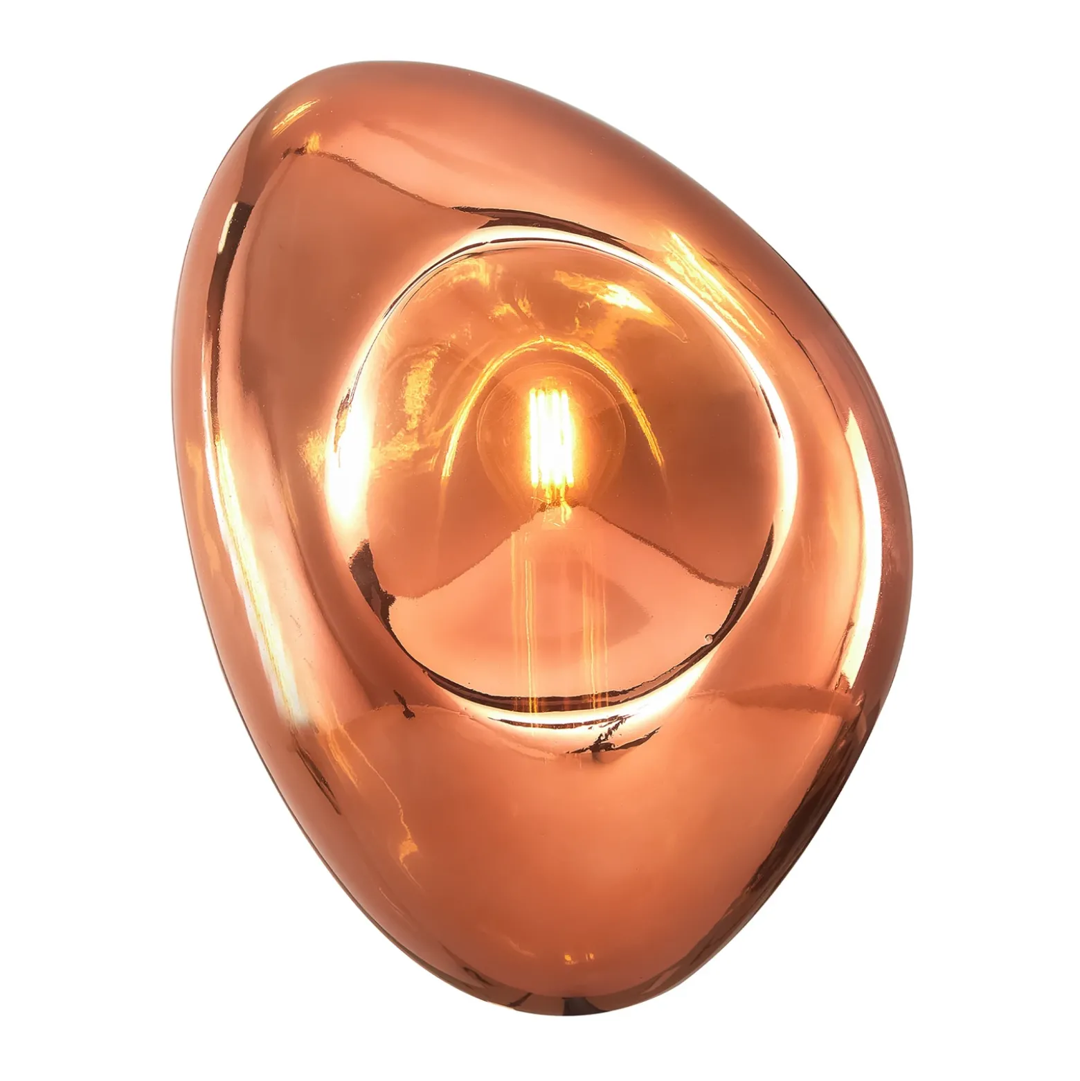 Maytoni Mabell aplique de vidrio, cobre
