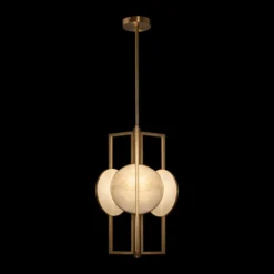 Maytoni Marmo lámpara colgante en oro, 3 luces