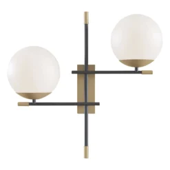 Maytoni Nostalgia aplique 2 luces de vidrio