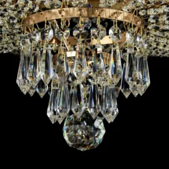 Maytoni Palace lámpara de araña, pantalla cristal
