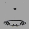 Maytoni Satellite colgante LED 3.300 K negro