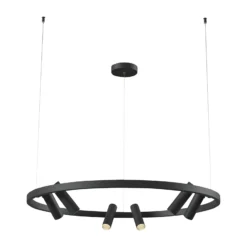 Maytoni Satellite colgante LED 3.300 K negro
