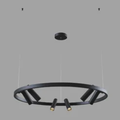 Maytoni Satellite colgante LED 3.300 K negro