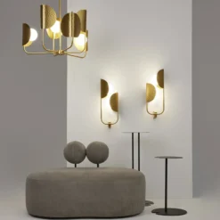 Maytoni Tropic aplique de pared, derecha, latón, 2 luces, metal