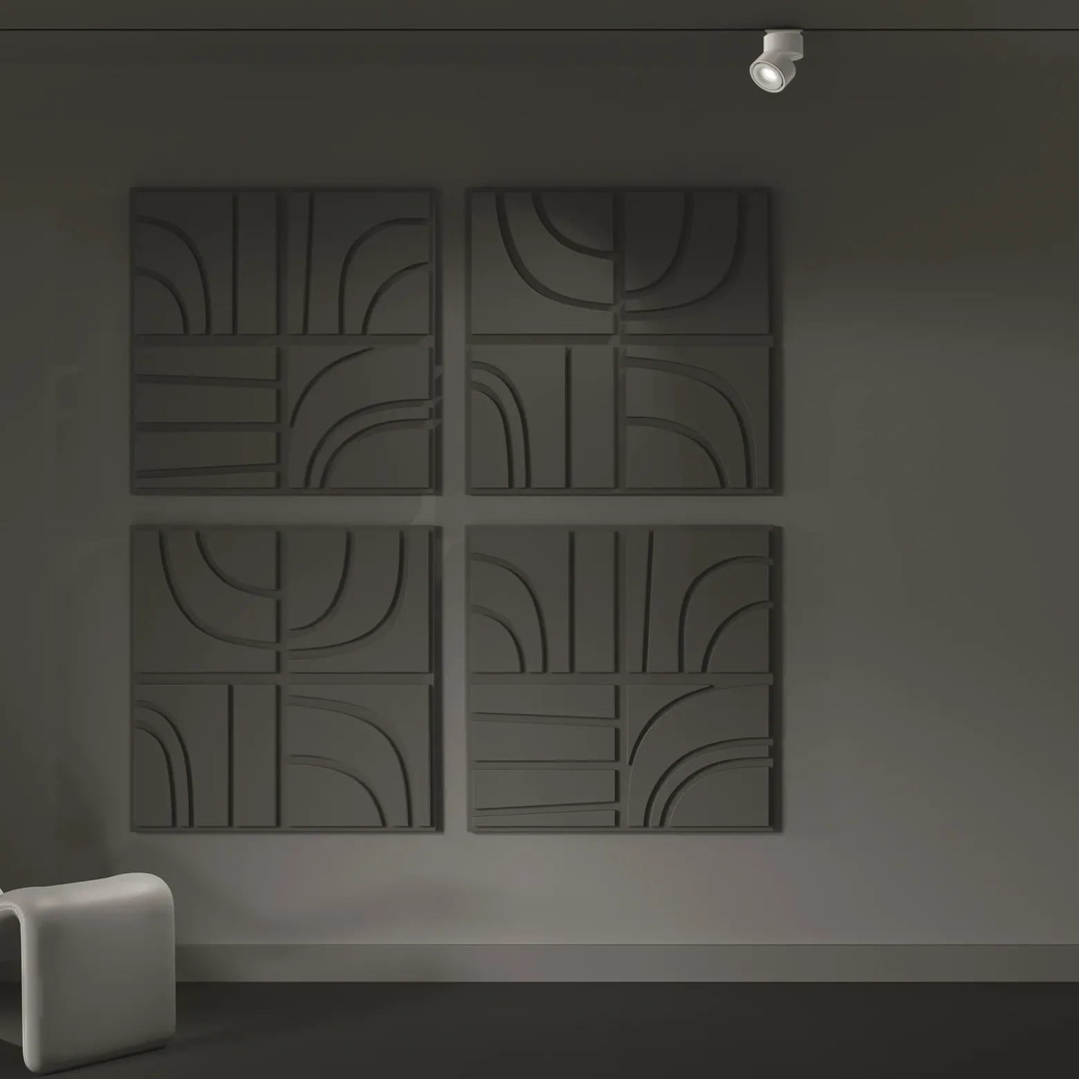Maytoni Yin foco LED Sistema Unity, triac, 940, blanco