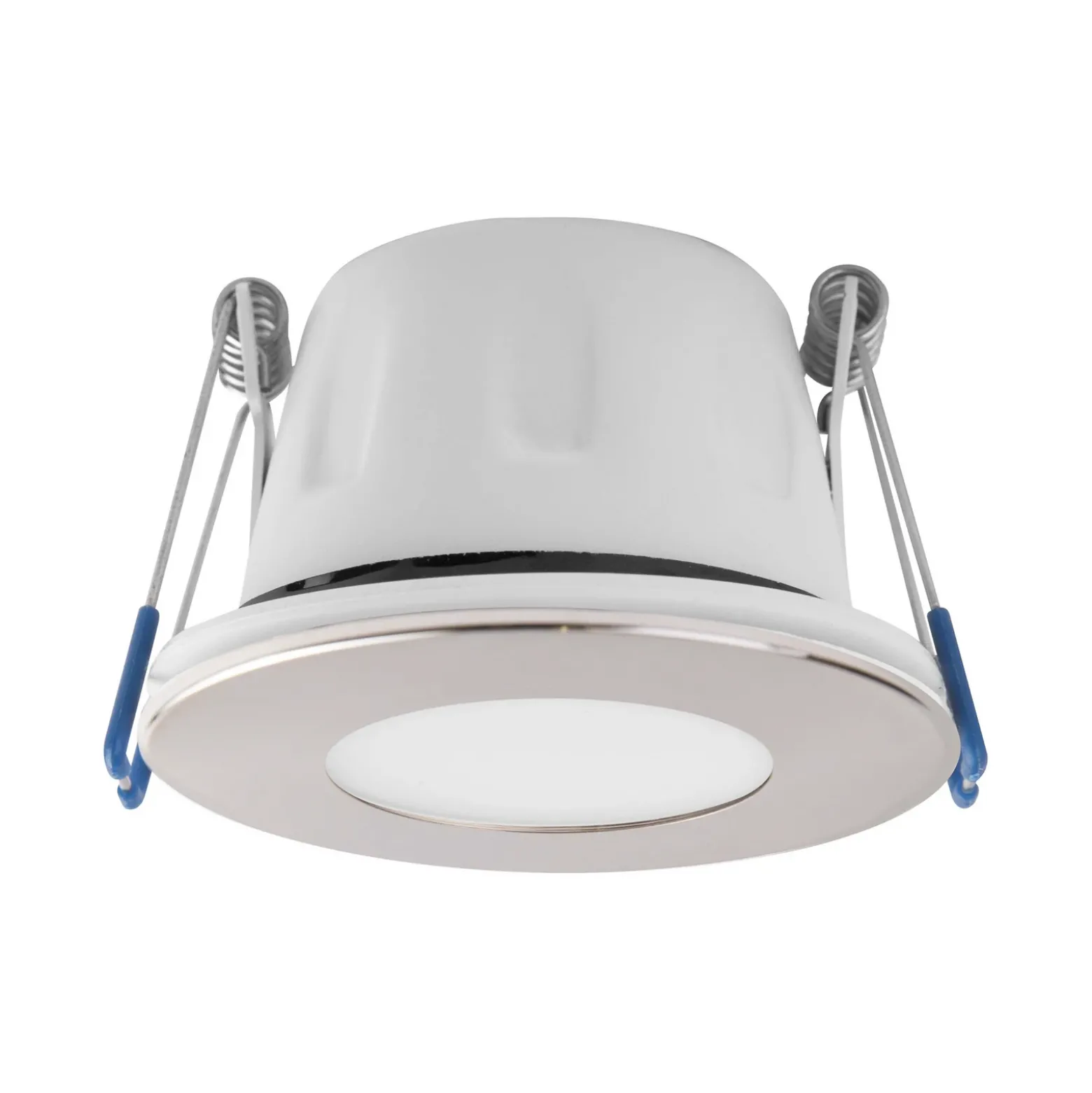 MEGAMAN Foco empotrable LED Tego Slim, paquete de 10, 2.800 K, níquel