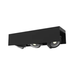 MEGATRON Cardano foco de techo LED 3 luces negro