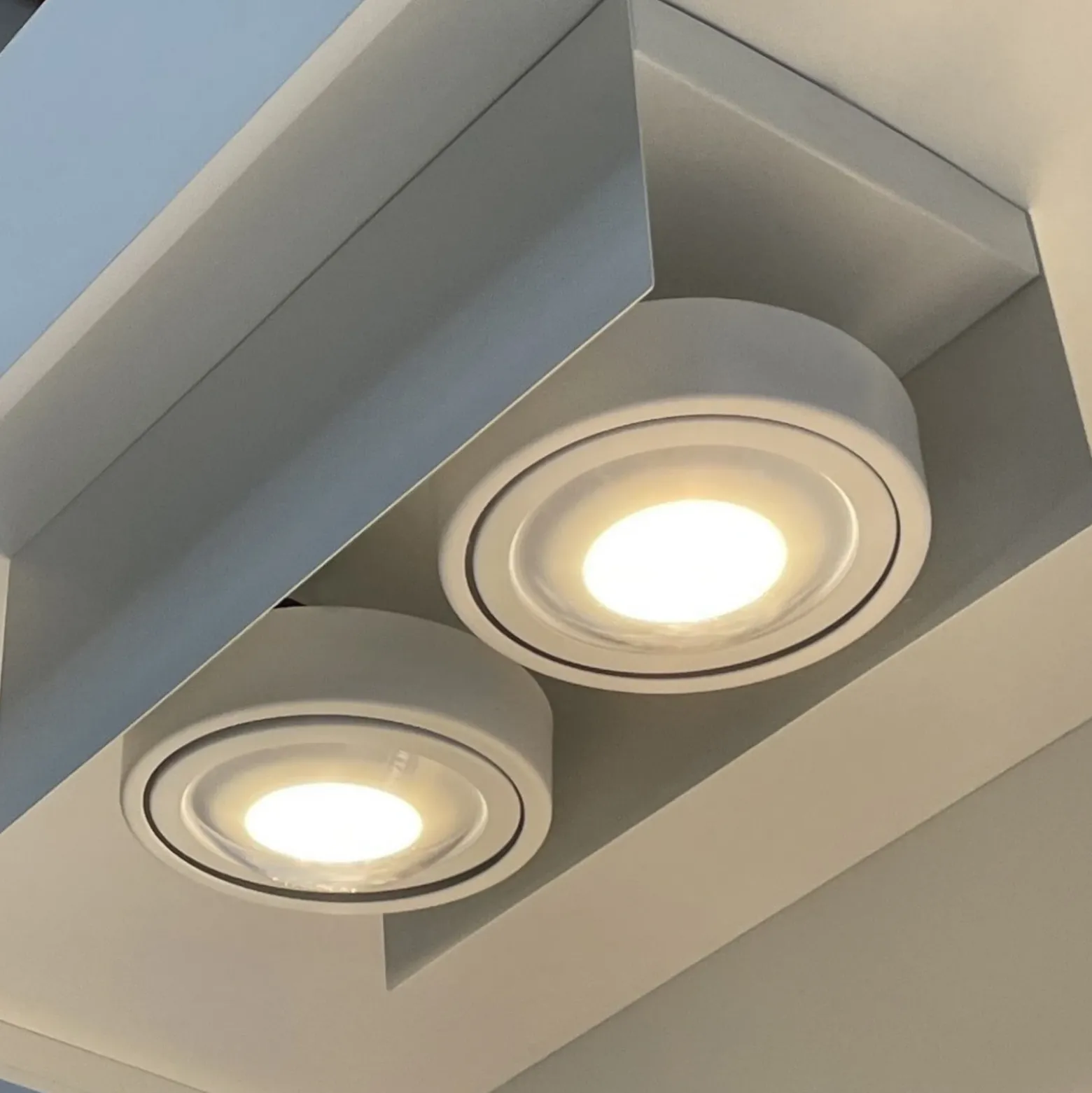 MEGATRON Cardano foco de techo LED 2 luces blanco