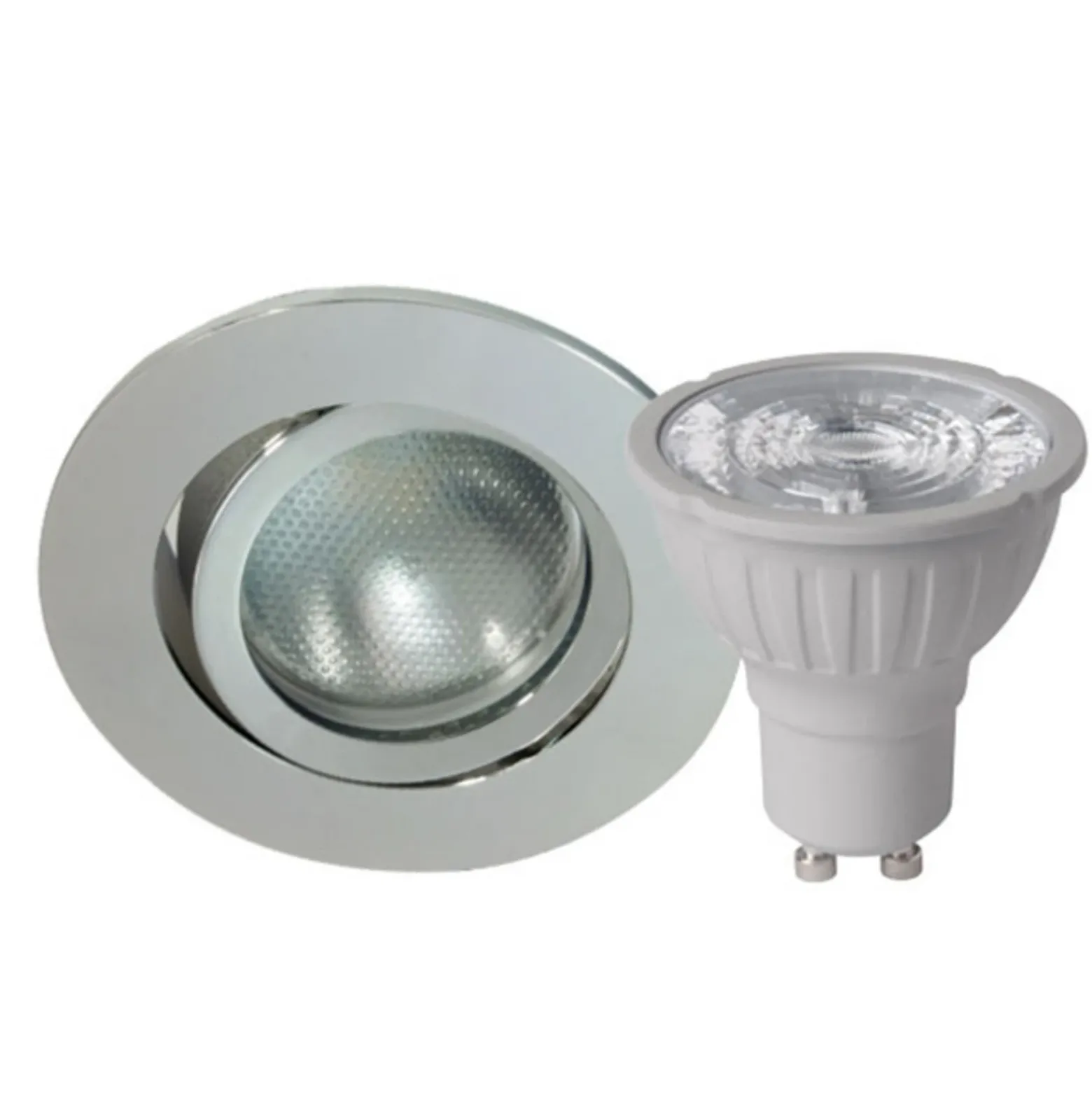 Megatron DecoclicSet foco GU10 5,2W plata
