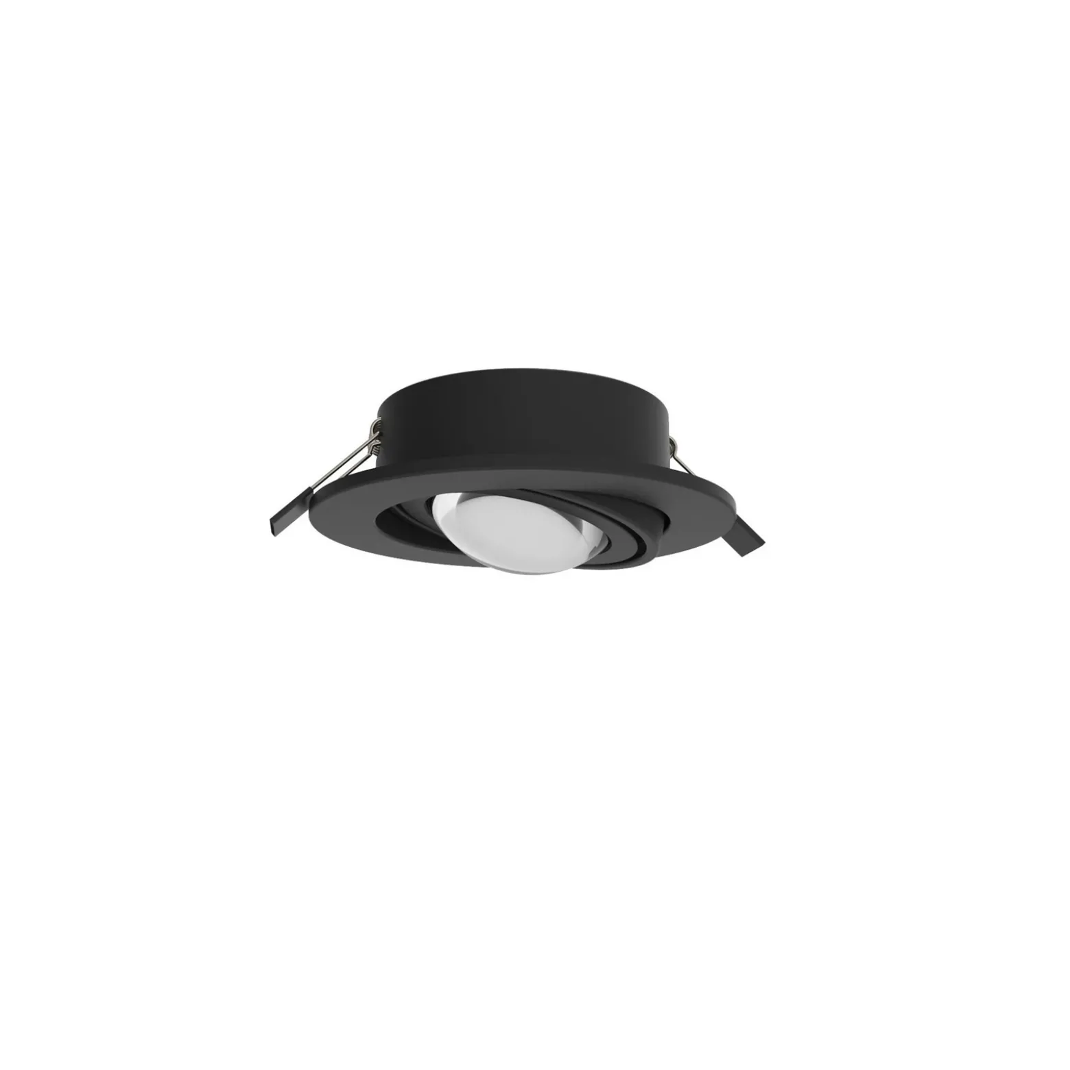 MEGATRON Foco empotrable LED Planex Powerlens, 4,8 W, negro