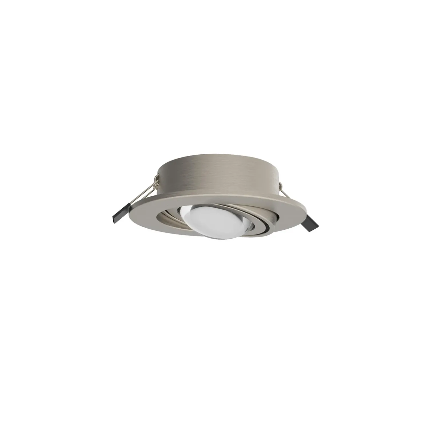 MEGATRON Foco empotrable LED Planex Powerlens, 4,8 W, níquel