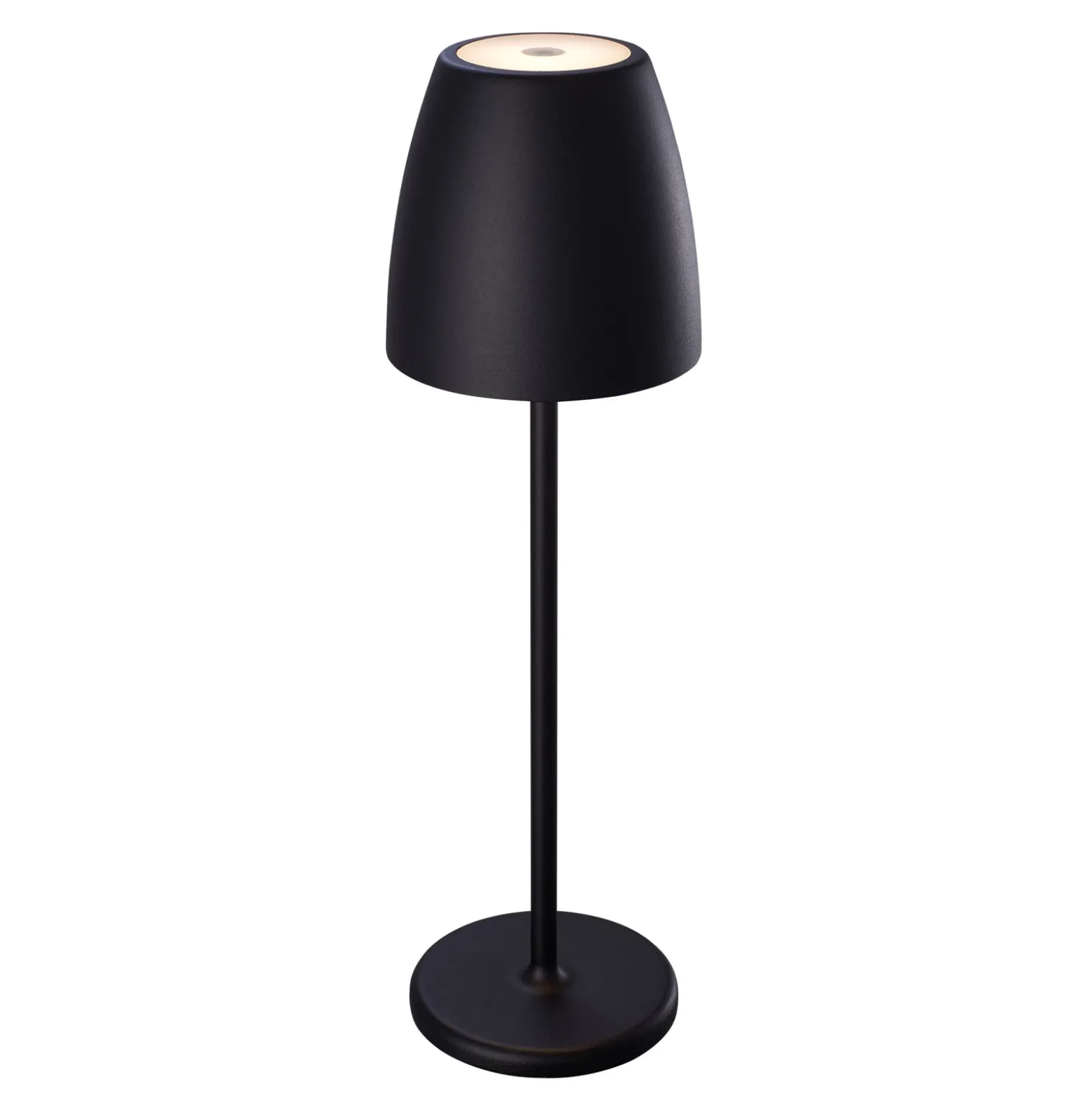 Megatron Tavola Lámpara de mesa LED recargable, negra