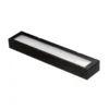 Mera aplique de pared LED, ancho 40cm, negro, 4000K