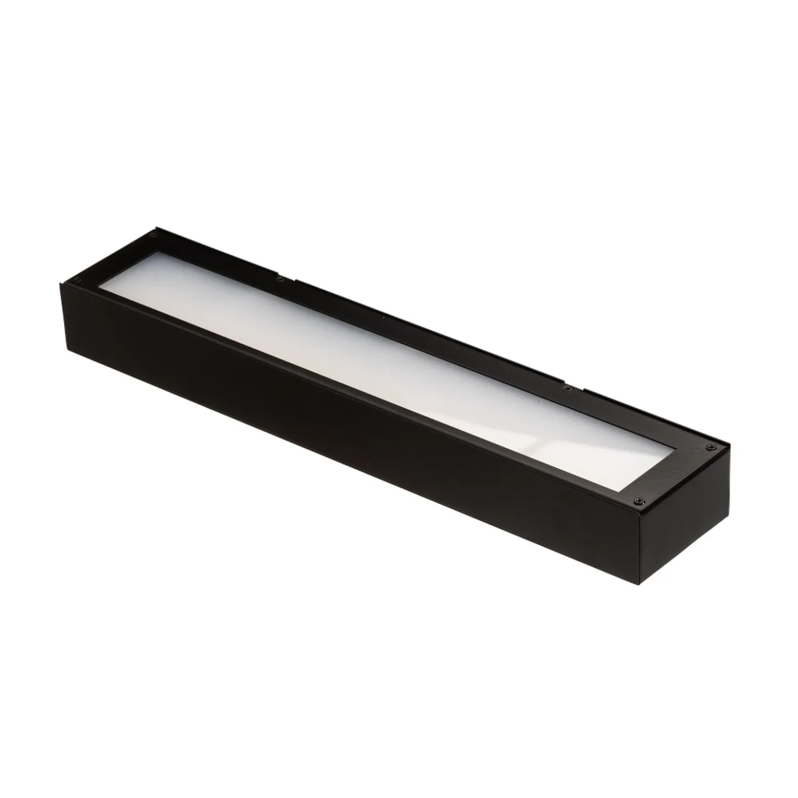 Mera aplique de pared LED, ancho 40cm, negro, 4000K