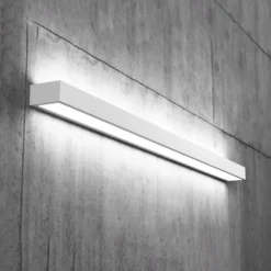 Mera aplique de pared LED, ancho 120 cm, blanco, 4.000K