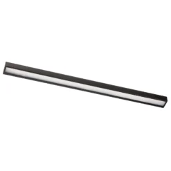 Mera aplique de pared LED, ancho 120cm, negro, 4000K