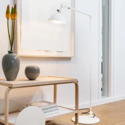 midgard modular TYPE 556 lámpara de pie blanca 120 cm