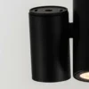 Milan Kronn foco de techo 3 luces negro