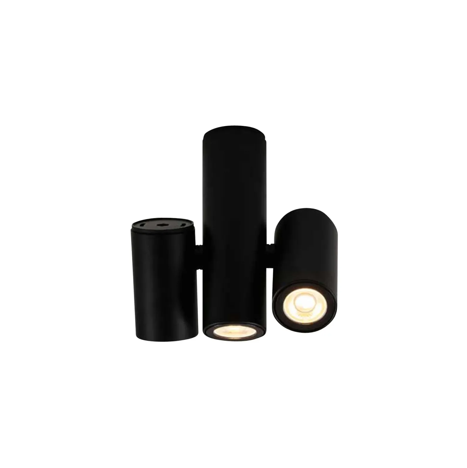 Milan Kronn foco de techo 3 luces negro