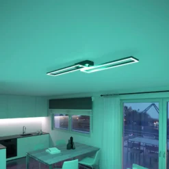 Müller Licht tintón Plafón LED Ciso, RGB, CCT, negro