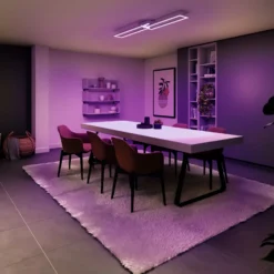 Müller Licht tintón Plafón LED Ciso, RGB, CCT, negro