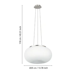 Moderna lámpara colgante Optica de 35 cm