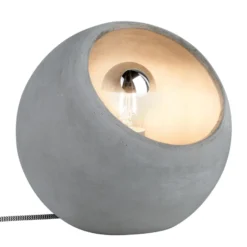 Moderna lámpara de mesa de hormigón Ingram
