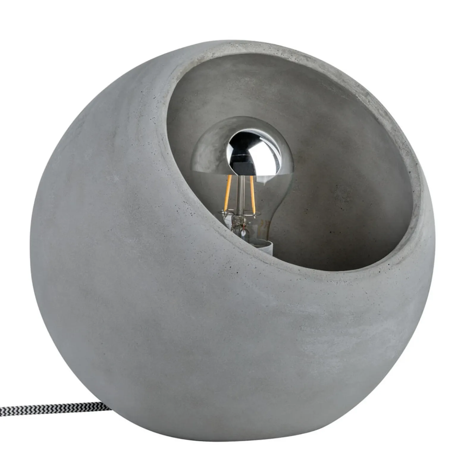 Moderna lámpara de mesa de hormigón Ingram