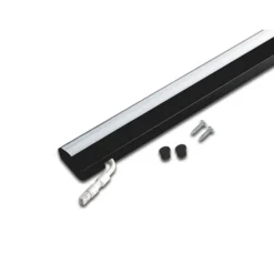 ModuLite F Lámpara LED bajo mueble, negra, 90 cm, 3.000 K, aluminio